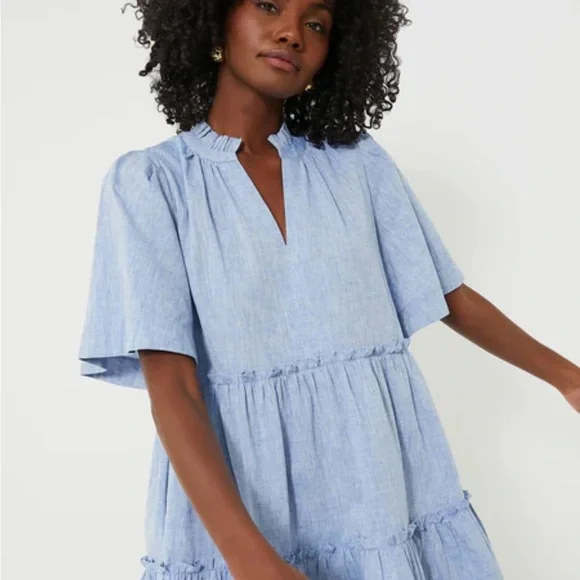 Tuckernuck Sky Blue Mini Dress - Picture 2 of 6